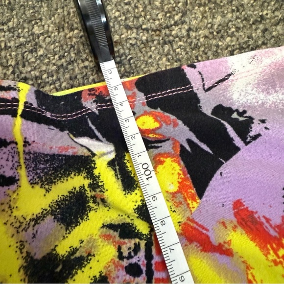 Vibrant Multicolor Graffiti Grunge Maxi Skirt - Picture 6 of 6